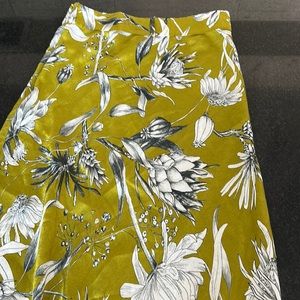 Zara maxi skirt XS green print